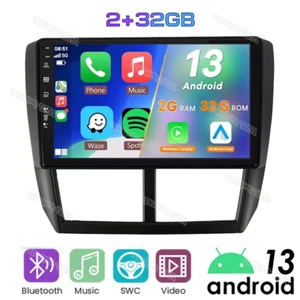 9" Carplay GPS Navi WiFi Android Car Radio Stereo For Subaru Forester 2008-2012 - Picture 1 of 15