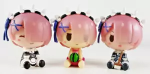 Re:Zero Ram Chokonokko Mascot Figure set Bandai Ichiban Kuji Anime From Japan - Picture 1 of 6