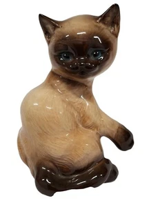 Cat Lovers Vintage Goebel Sitting Siamese Cat Figurine Statue W Germany Rare - Picture 1 of 11