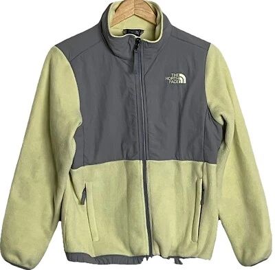 The North Face Denali Jacket Fleece Full Zip Girls Large 14/16 Yellow Gray - Image 1 of 4