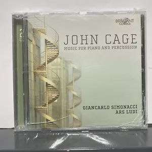 JOHN CAGE Music for Piano & Percussion / Simonacci Ars Ludi Percussion (2CD) NEW - Foto 1 di 3