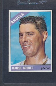 1966 Topps #393 George Brunet Angels EX/MT *6249