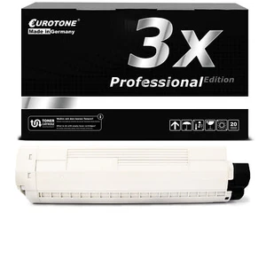 3x wkład Eurotone PRO CZARNY do OKI C-841-N C-831-N C-841-CDTN - Zdjęcie 1 z 4