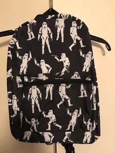 Disney Star Wars Stormtrooper Action Figures Print Backpack NEW /w Tags - Picture 1 of 5