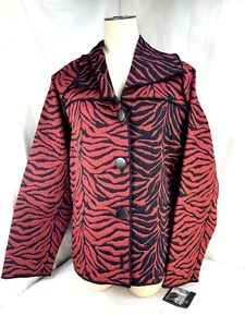 Trimdin Reversible Red & Black Jacket Scarlet Sz XL BRAND NEW Tags Free Ship - Picture 1 of 13