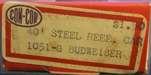 Con-Cor N Scale - 40' Steel Reefer Budweiser 5412 - 1051-G - 0603 - Picture 1 of 2