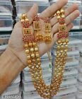 Indian Bollywood Bridal Long Necklace Set Gold Plated Fashion Wedding Jewelry