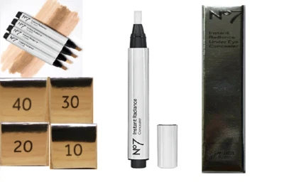 No7 Instant Radiance Under Eye Concealer Hypo-Allergenic 2.5ml - New 4 Shades  - Image 1 of 4