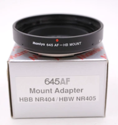 MAMIYA 645 AF MOUNT HBB NR 404 , HASSELBLAD OBJEKTIVE , SHC Art. 766434 - Bild 1 von 3