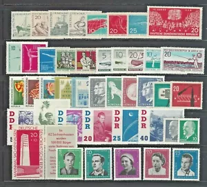 GERMANIA: DDR/GDR, Sc#545/B75, 1961 Collezione: 43 Francobolli Mint NH OG - Foto 1 di 2