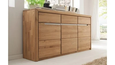 Sideboard 2 Florenz Kommode Anrichte Wildeiche bianco massiv mit Softclose 180 - Bild 1 von 4
