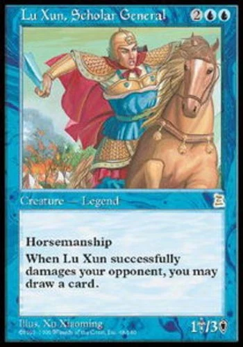 Moderate Play, English MTG Regular Lu Xun, Scholar General Portal Three Kingdoms - Image 1 of 1