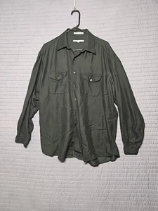 Perry Ellis Men's Long Sleeve Size Large Black Button Shirt #151 - Picture 1 of 5
