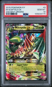 PSA 10 GEM MINT M Sceptile Ex 2015 Xy Ancient Origins 8/98 Pokemon Card - Picture 1 of 2