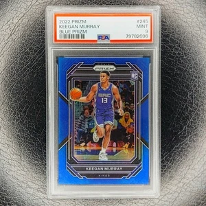 PSA 9 KEEGAN MURRAY /199 Rookie BLUE RC 2022-23 Prizm NBA Basketball #245 KINGS - Foto 1 di 2