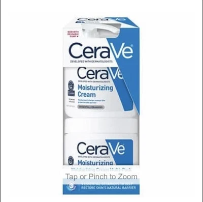 CeraVe Moisturizing Cream 16 Ounce (Pack of 2) (Item is not SEALED) - Image 1 of 3