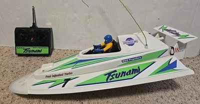 Vintage Radio Shack Tsunami RC Radio Control Boat w Controller NO Battery  - Image 1 of 4