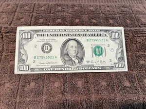 1969C $100 ONE HUNDRED DOLLAR FEDERAL RESERVE NOTE NEW YORK FRB SHULTZ - Picture 1 of 4