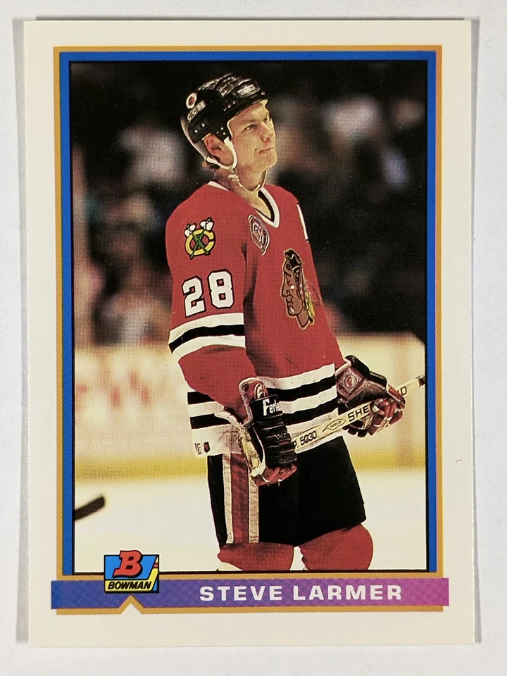 1991-92 Bowman #395 Steve Larmer - Image 1 of 2