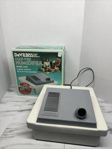 Umidificatore vintage DeVilbiss Cool Mist modello 2700 2 Gal, scatola originale, manuale, filtro - Foto 1 di 4