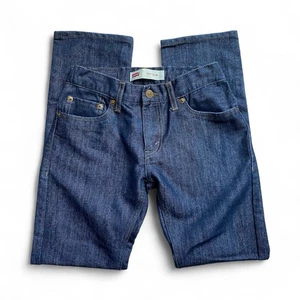 Levis 511 Slim Dark Wash Denim Blue Jeans Boys 12 REG Adjustable Waist - Picture 1 of 6