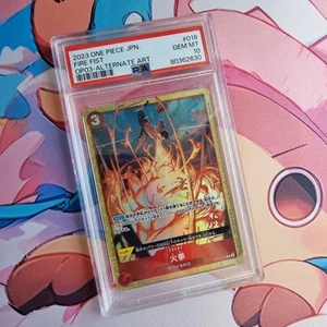 Portgas D. Ace PSA 10 Fire Fist Alternate Art Op03 #119 Japanese One Piece Card - Imagen 1 de 7