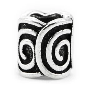 Leverne Life Spiral Hair & Beard Bead Silver Gothic Jewelry - NEW - Picture 1 of 1