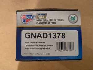 CARQUEST GNAD1378 Disc Brake Pad Set-Premium Gold Ceramic Brake Pads - Bild 1 von 6