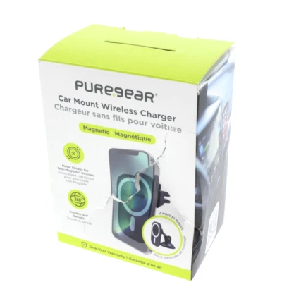 Cargador Inalámbrico Montaje Coche Puregear 15W Magsafe Magnético Foto 1 de 4