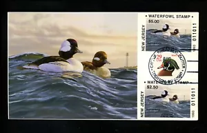 US FDC NJ New Jersey State Duck Stamp 1993 Buffleheads Cape May B Miller #11/27 - Picture 1 of 3