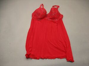 Delta Burke Size 2X Womens Lined Underwire Back Closure Satin Sexy Chemise 6J