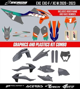 KTM CUSTOM MX COMBO GRÁFICOS Y PLÁSTICOS EXC EXC F XCW EDICIÓN WESS 2020-2023 - Imagen 1 de 8