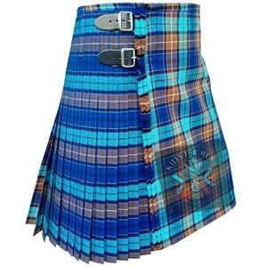 Kilts For Men Clan Buchanan blau gestreift Tartan Kilt zu verkaufen schottischer Kilt - Bild 1 von 6