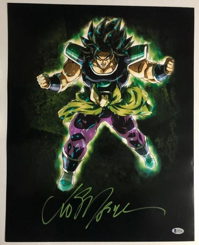 Vic Mignogna Signed Autographed 16x20 Photo Dragon Ball Z Super Broly BECKETT 13 Cover