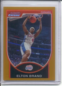 2007-08 BOWMAN CHROME GOLD REFRACTOR #42 - ELTON BRAND #ED 86/99 - Picture 1 of 1