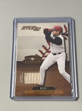 2001 Donruss Studio Leather And Lumber Sean Casey Bat Relic 