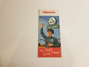 Vintage Map - Cities Service - Indiana - Bild 1 von 2