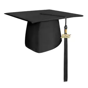 Endea Graduation Matte Black Cap & Tassel - Picture 1 of 21