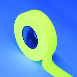 Neon Gaffer Tape 1x66ft UV Glow Blacklight Fluorescent Yellow Party Stage - Picture 1 of 6