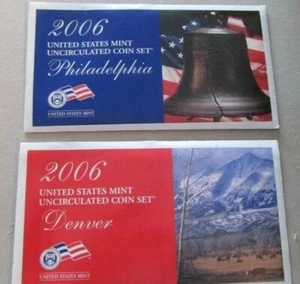 2006 ... U.S. MINT ... UNCIRCULATED DENVER & PHILADELPHIA COIN SETS - Picture 1 of 1