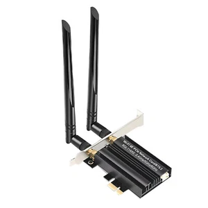 PCI-E WiFi 6E Gaming Adapter Desktop PC for Intel AX5400 PCIe Wifi Card 2.4GHz - Photo 1/20