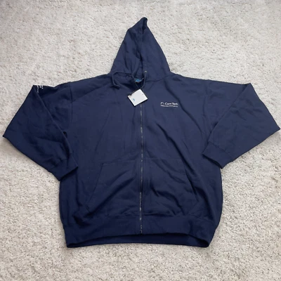 Suéter Tri Mountain Grande Alto Azul Sudadera con Capucha Aire Libre Caminata Senderismo Para Hombres Foto 1 de 4