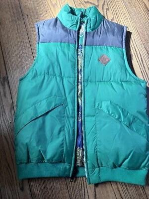VTG Volcom Puffer Flak Vest Men's Medium Lined Full Zip - Image 1 of 3