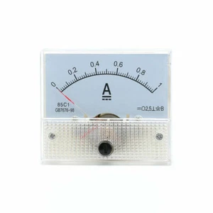 DC 0-1A 85C1 Analog Amp Panel Meter Gauge Mechanical Current Ammeter Class 2.5 - Picture 1 of 1