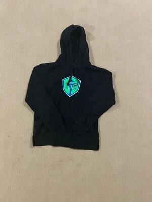 Seattle Sounders Hoodie Men's Medium Black Fanatics Pullover Hooded Sweatshirt - Image 1 of 4