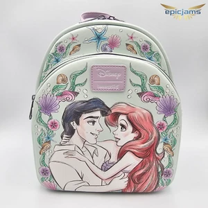 Loungefly Disney The Little Mermaid Couple Hug Mini Backpack New - Picture 1 of 10