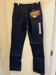 Vintage Rustler 87621 Straight Leg Dark Blue Wash Jeans, 30x32, Neu, Hergestellt in den USA - Bild 1 von 8