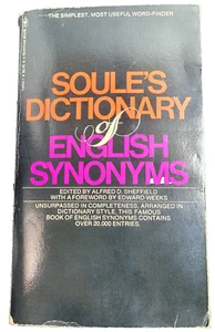 Soule's Dictionary of English Synonyms - 1966 Bantam Vintage Edition - Picture 1 of 17
