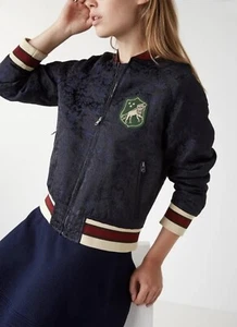 Sandro Paris Bomber Jacket Size 1 / Small /FR 36 Brocade Varsity RRP$795 College - Picture 1 of 20