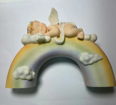 Ecos Último Stock Decoración del Hogar 7"x1" Hada Ángel con Pájaro #Z210279 Liquidación Foto 1 de 4